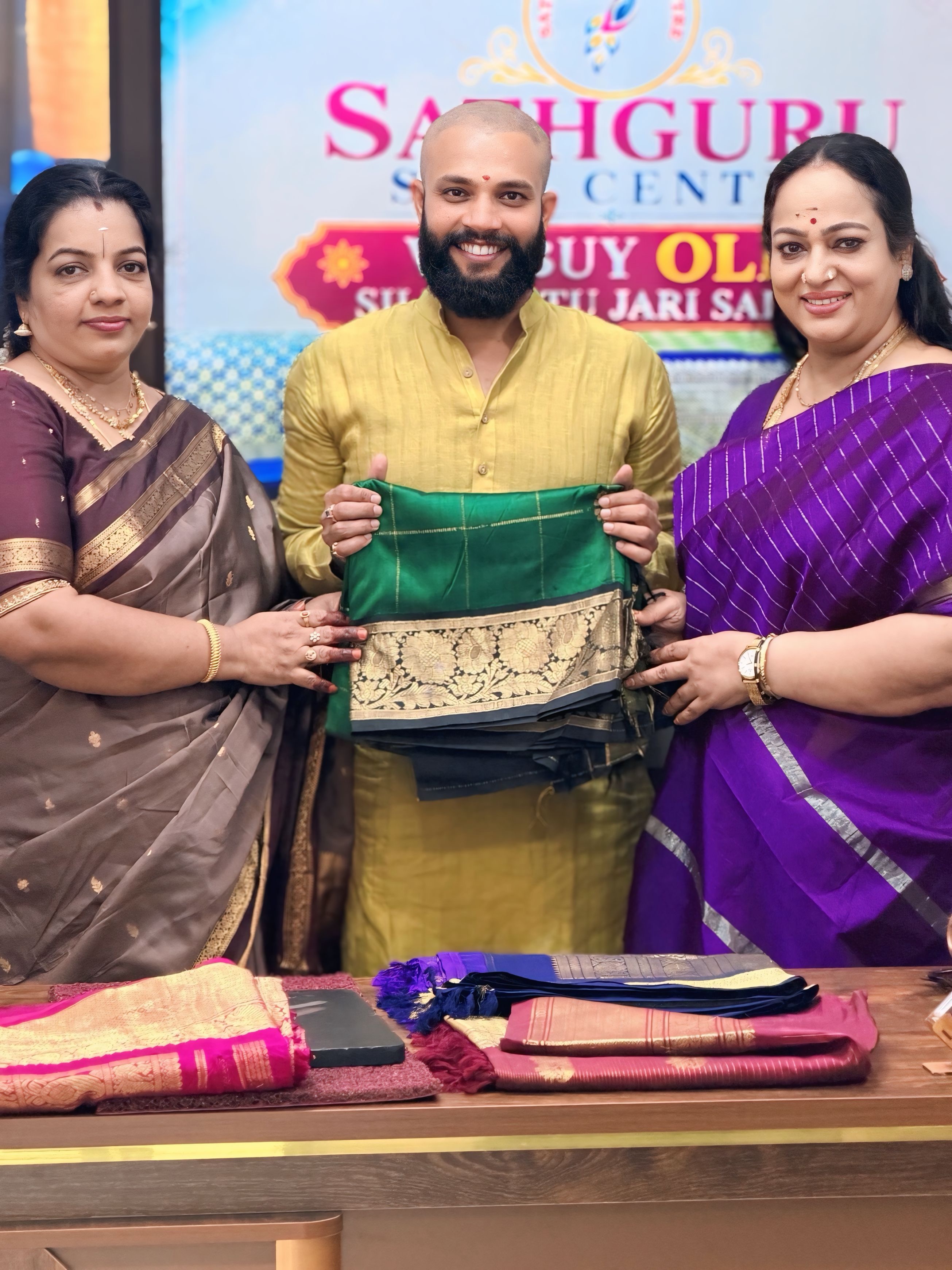 SaiGuru trusted silk saree buyers team